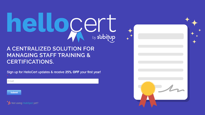 HelloCert certification software