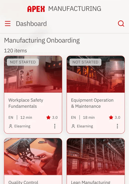 Docebo mobile app