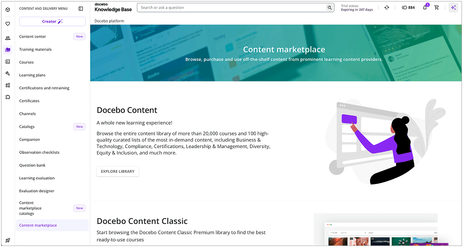 Docebo marketplace