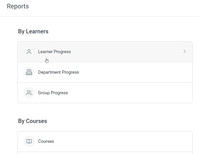 Reports in iSpring Learn LMS