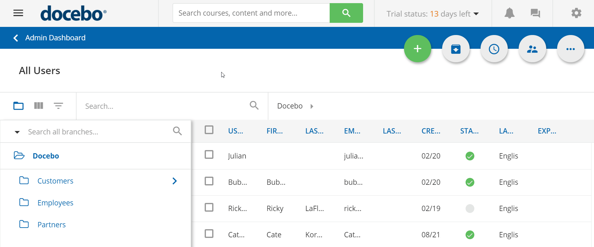 Profile Management in Docebo LMS