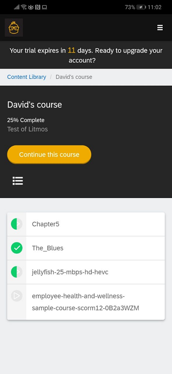 Litmos LMS mobile app