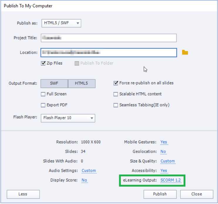 camtasia 3 scorm content packages