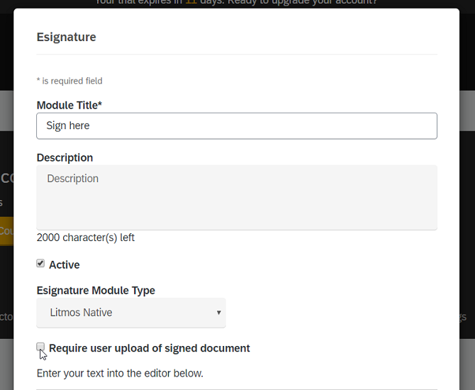 e-signature in Litmos LMS