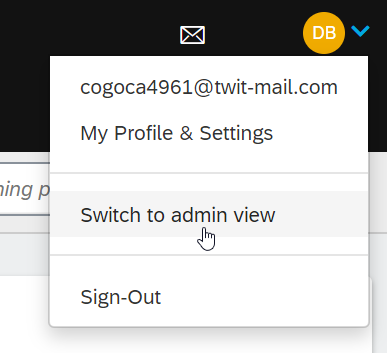 Switching to Admin panel in Litmos LMS