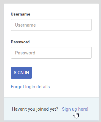 Self Sign-Up in eFront LMS