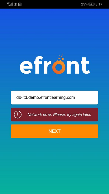 eFront LMS mobile app