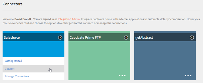 Integrations in Captivate Prime