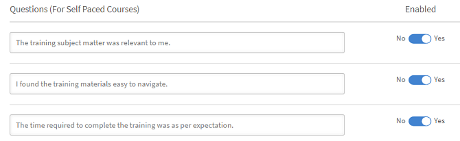 L1/L3 feedback questions in Captivate Prime LMS