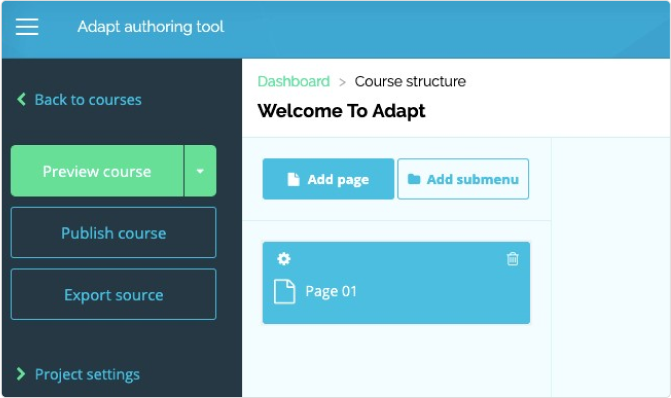 Adapt free authoring tool