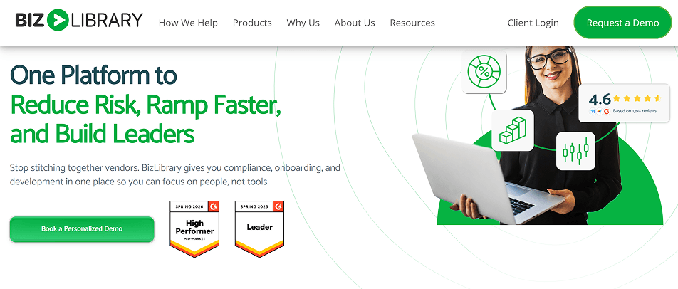 BizLibrary website page