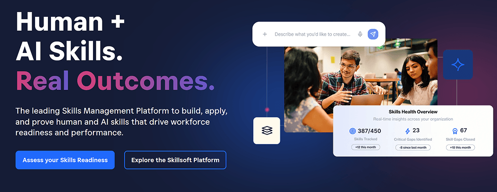 Skillsoft website page
