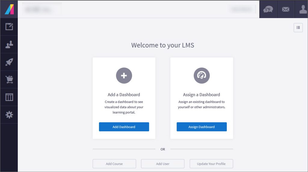 Absorb LMS dashboard
