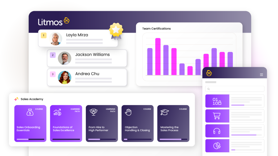Litmos LMS user interface
