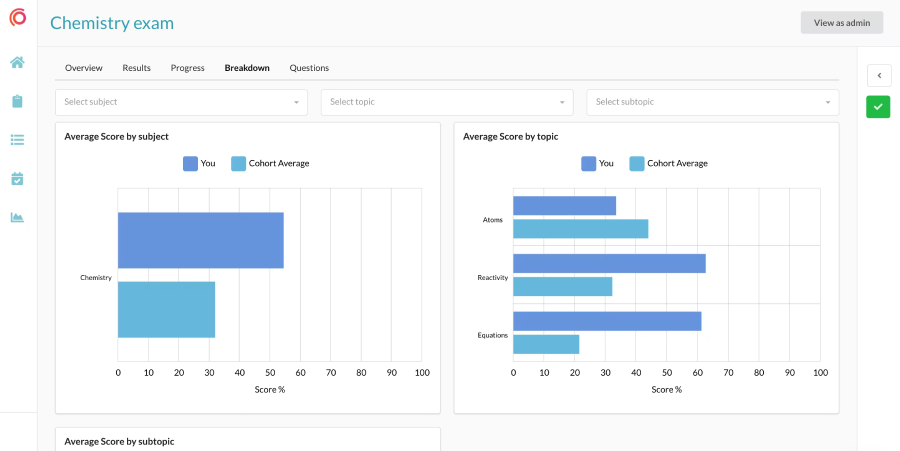 Synap LMS interface