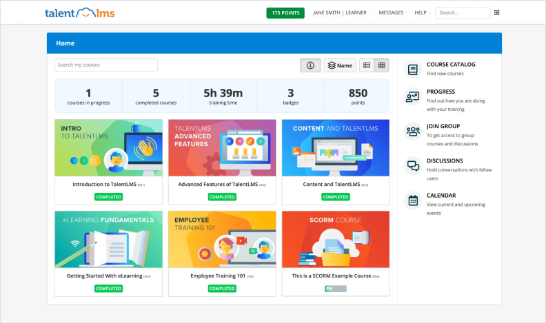 TalentLMS compliance training software
