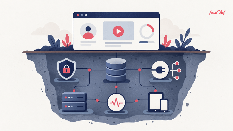 Learning platform above an underground technical infrastructure